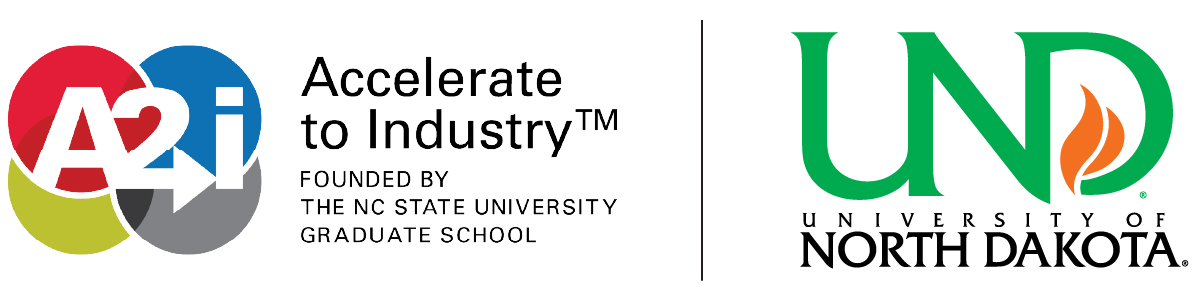 accelerate to industry and und logos example