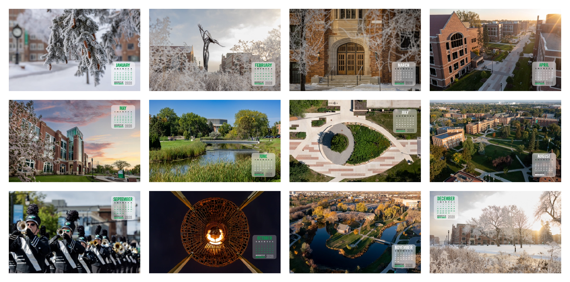 Images of the monthly wallpapers