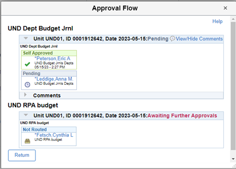 Approval Flow Screenshot