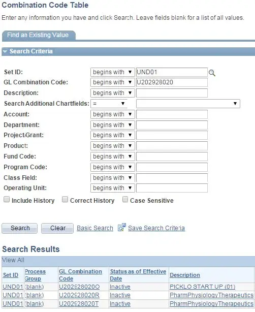 Combo Code Lookup Example 4