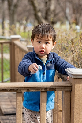 child on playground