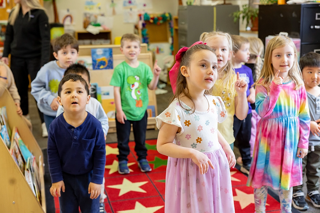 Children in classroom